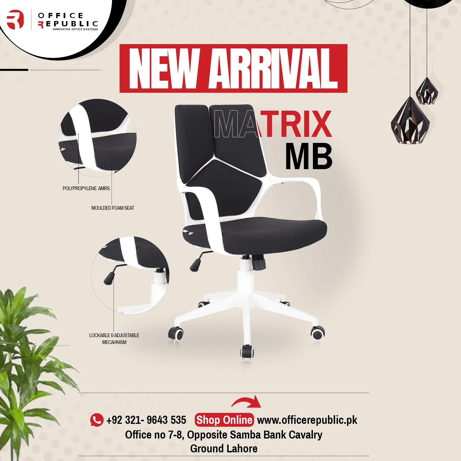 Matrix Mid Back Office Chair Office Furniture