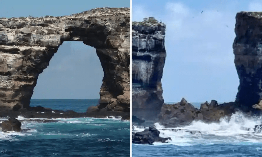 Famed Darwin's Arch In Galapagos Islands Collapses Officers Pulse
