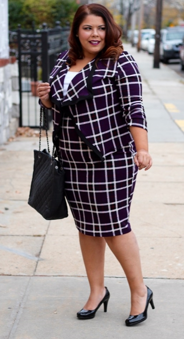 40 Complete Work Outfits For Plus Size Ladies Office Salt