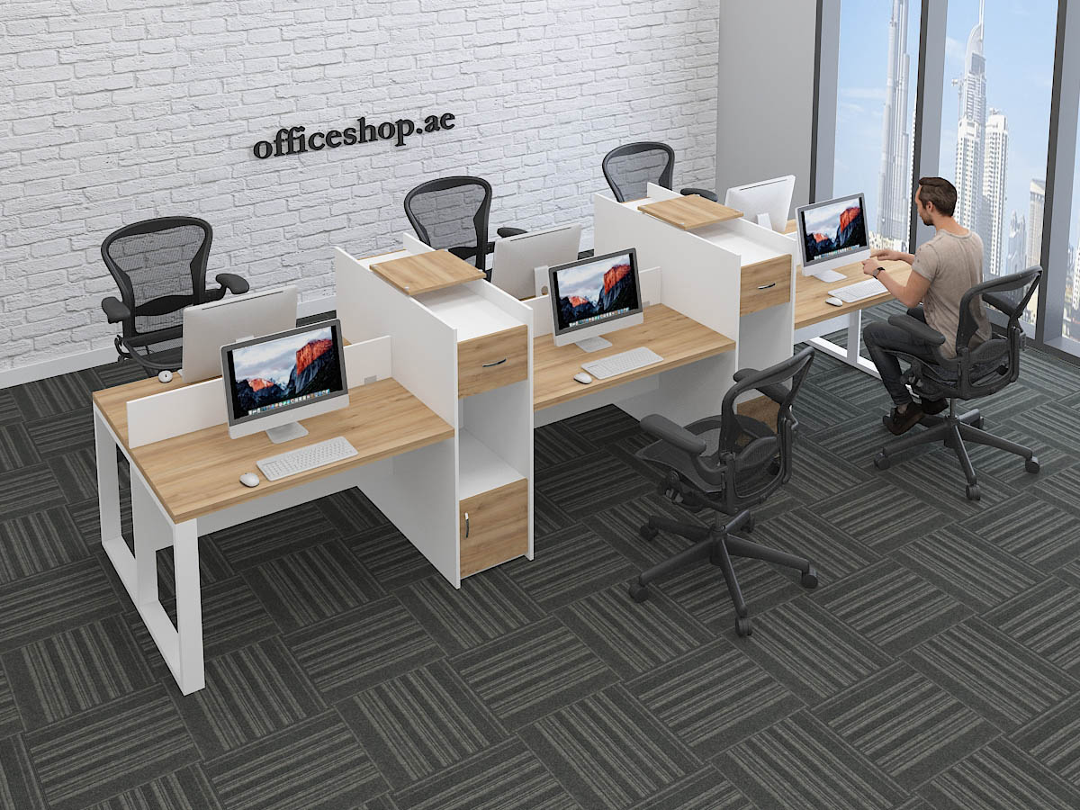 6 Person Workstation Office Workstation Desk in Dubai, UAE