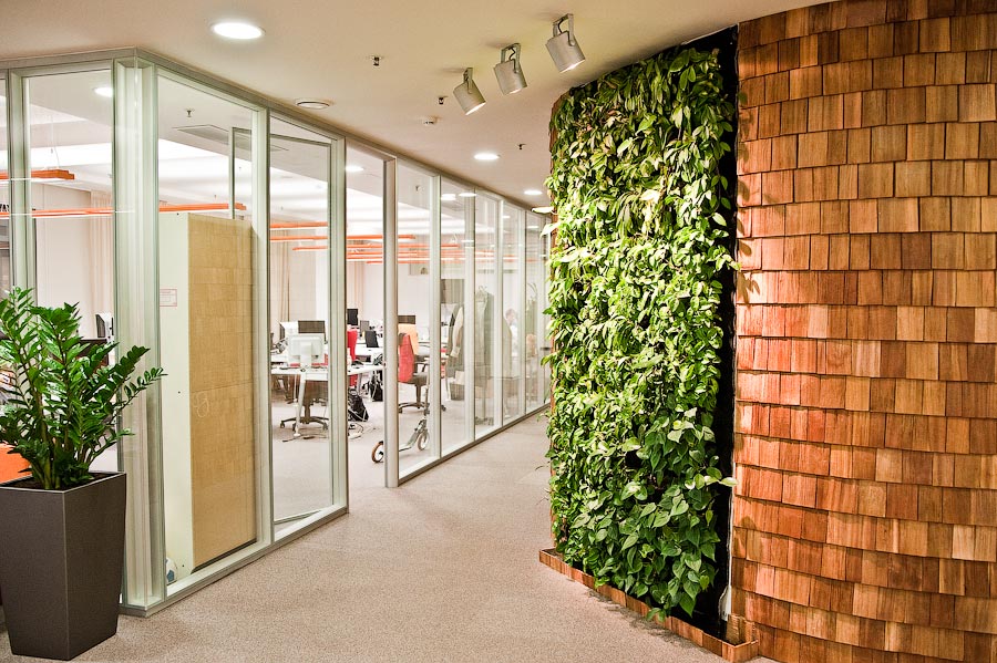 Workplace Element Green, Living, Plant Walls Office Snapshots