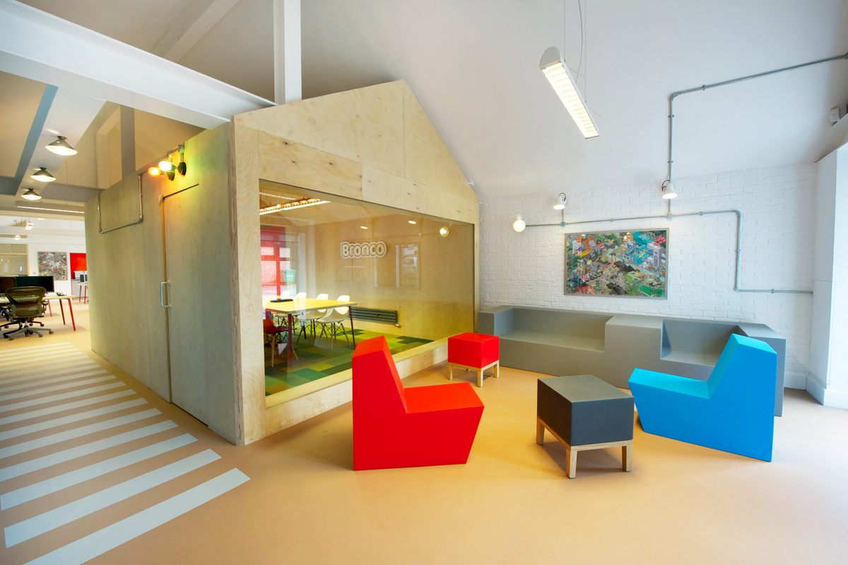 Inside Bronco's Playful and Colorful Offices Office