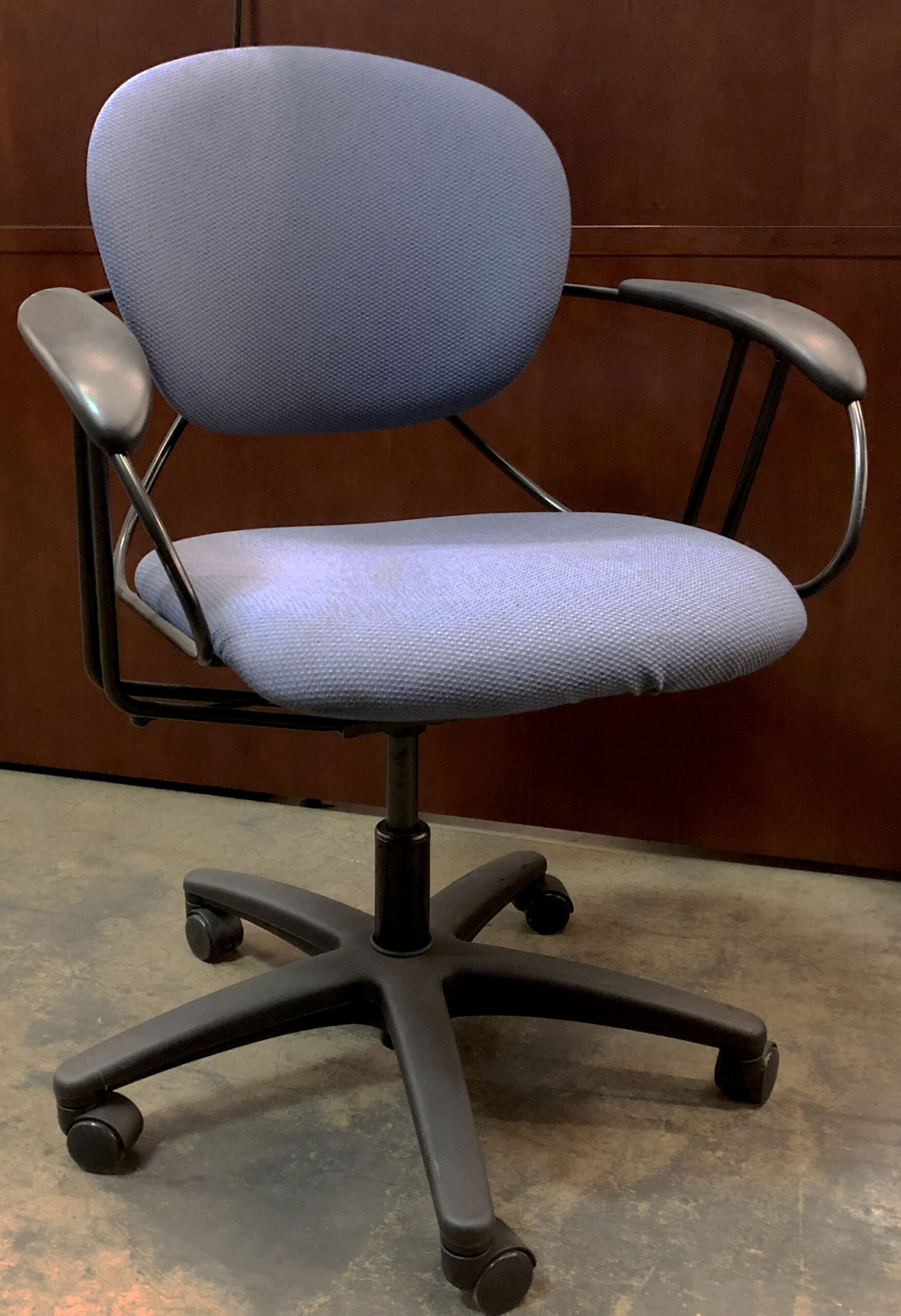 Blue Fabric Steelcase Uno Chair Office Solutions Inc