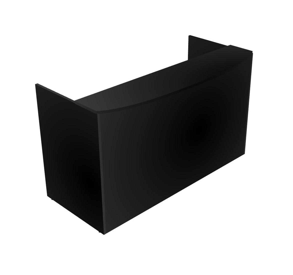Black Reception Desk . Officestock
