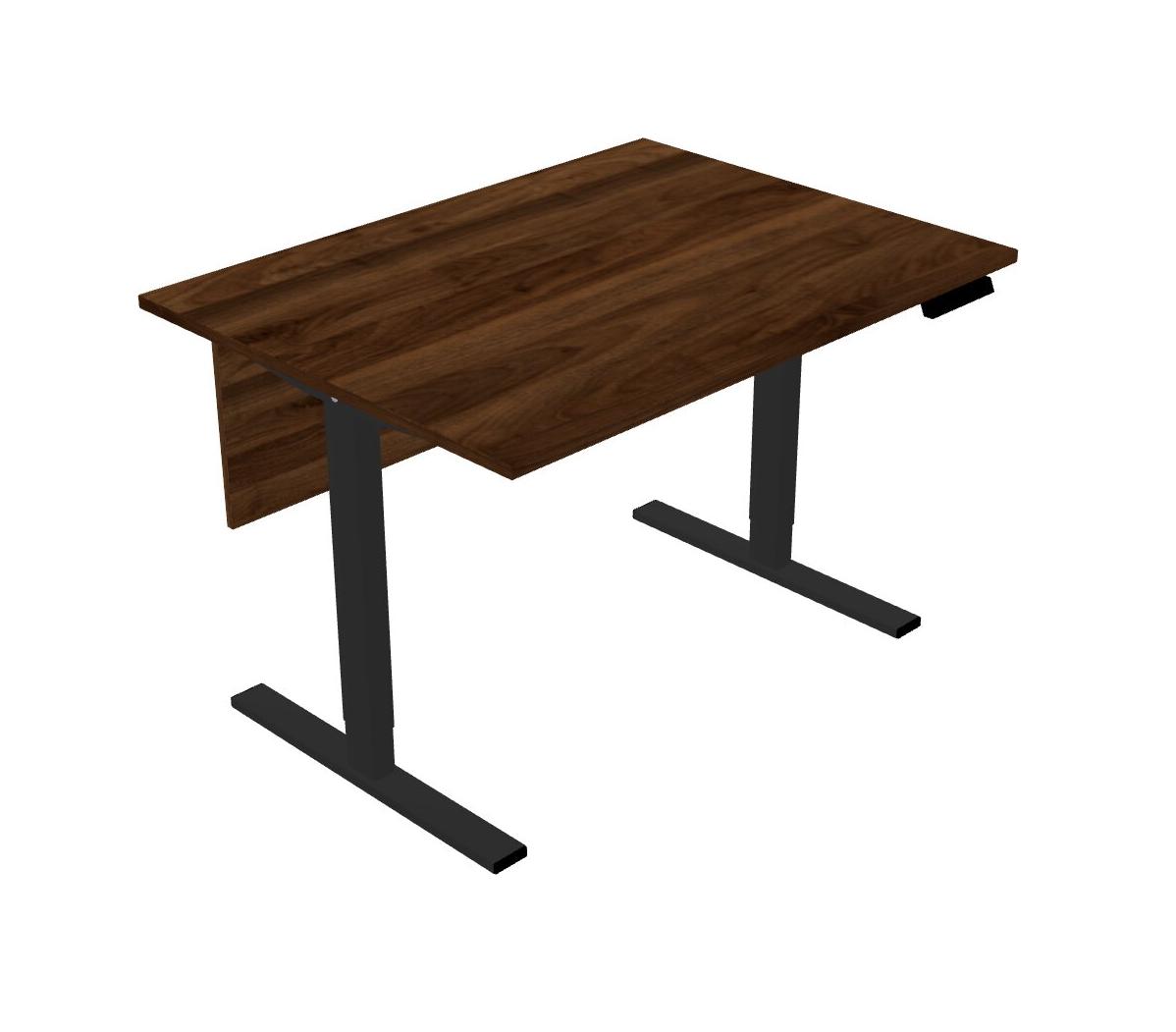 Columbia Walnut Rectangular Height Adjustable SittoStand Table