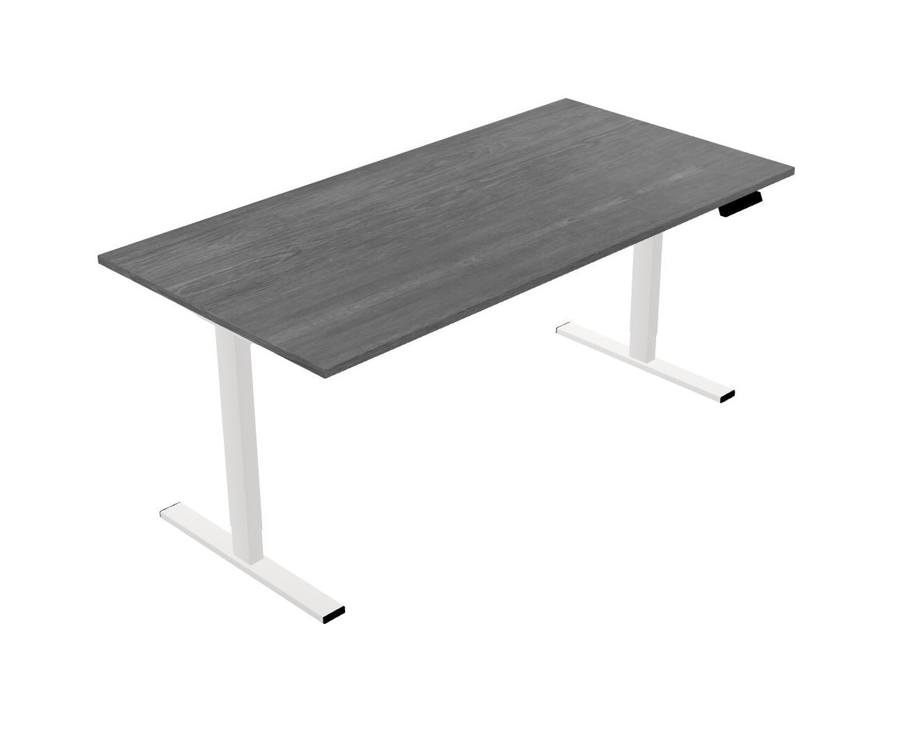 Grey Rectangular Height Adjustable SittoStand Table Officestock