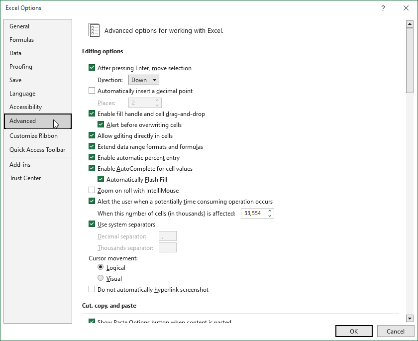 Charts are Not Showing in Excel