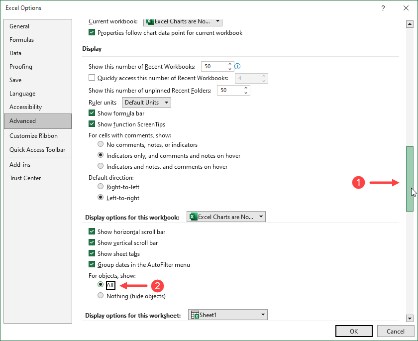 Excel Charts are Not Showing Excel Tutorial