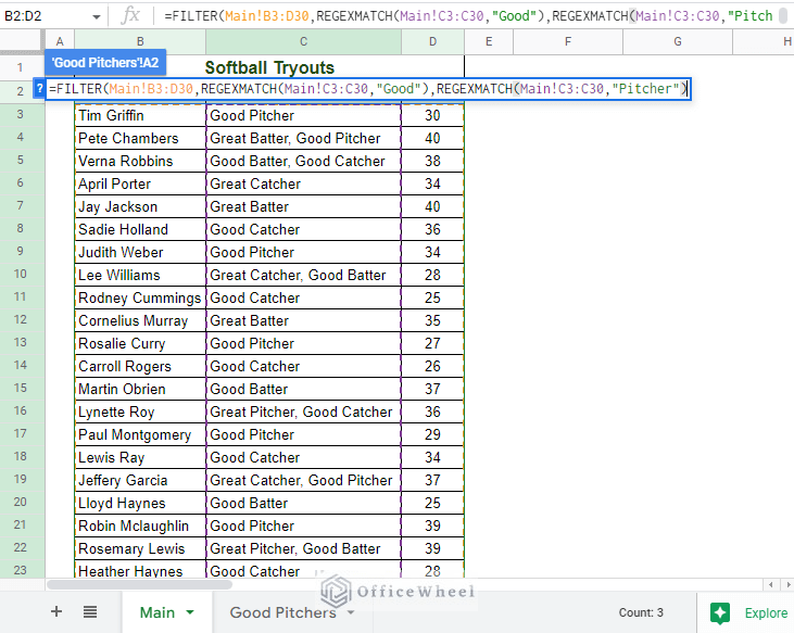 Filter Values that Contains Multiple Text Criteria in Google Sheets (2