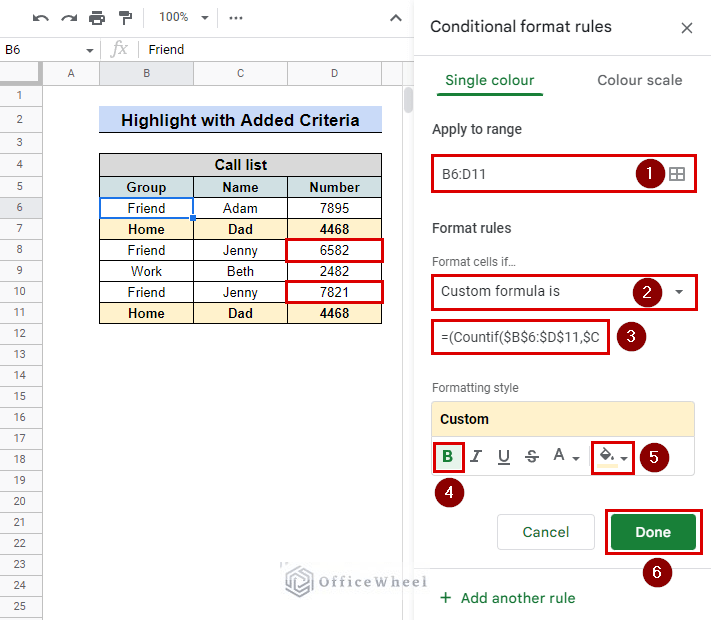 How to Highlight Duplicates for Multiple Columns in Google Sheets
