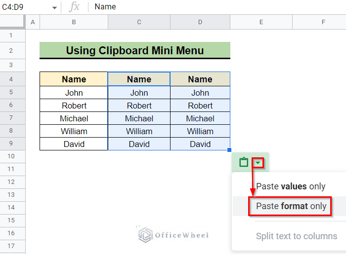 How to Copy and Paste Formatting in Google Sheets (5 Ways)