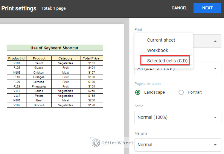 How to Print Only Certain Columns in Google Sheets (3 Ways)