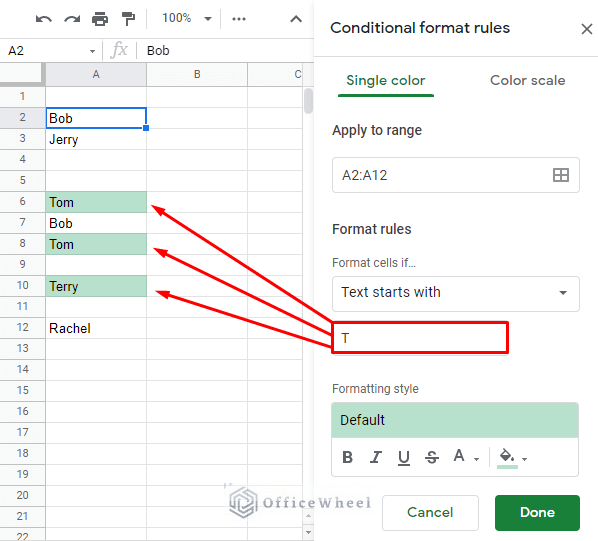 Conditional Formatting in Google Sheets Archives OfficeWheel