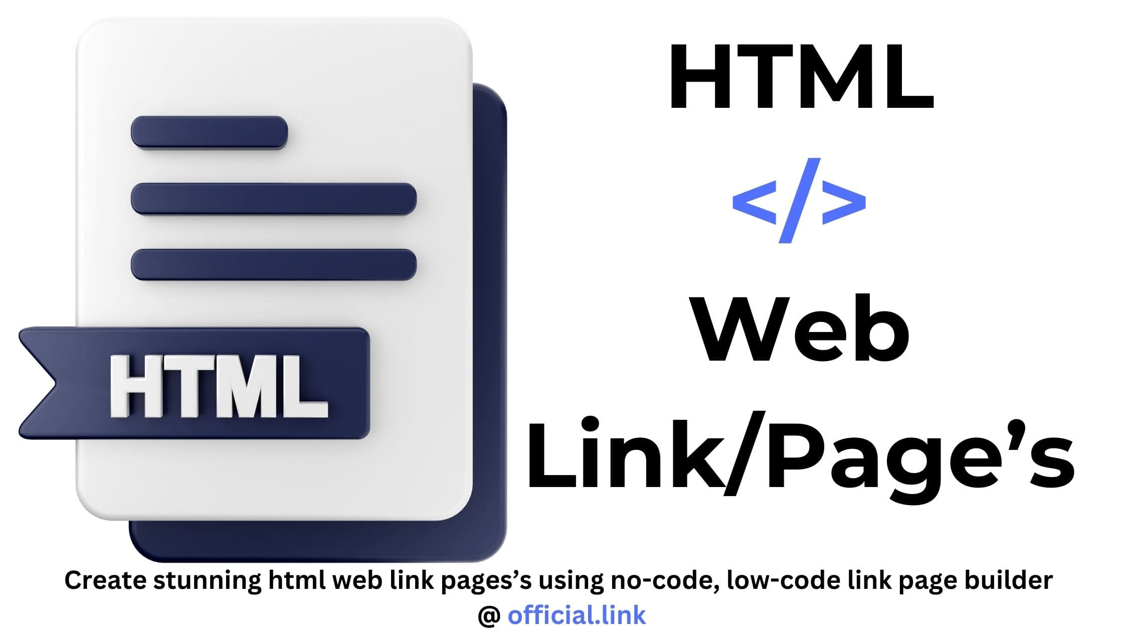 Learn HTML and Build sites HTML  Link Pages