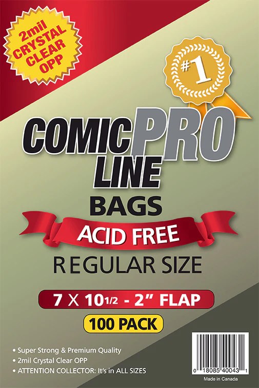 Regular Size Comic Book Bags Comic Pro Line
