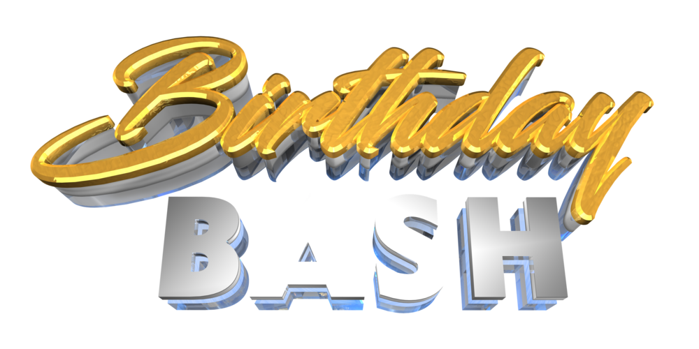 Birthday Bash 3D Text GW (PNG) Official PSDs