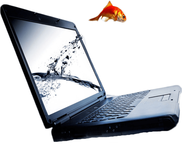 Wet Laptop (PSD) Official PSDs