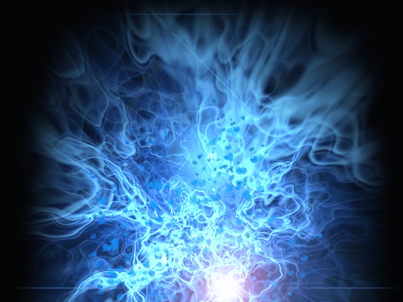 Glowing Blue Fire Flare Backdrop (PSD) Official PSDs