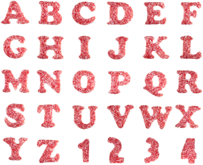 Candy Alphabet (PSD) Official PSDs