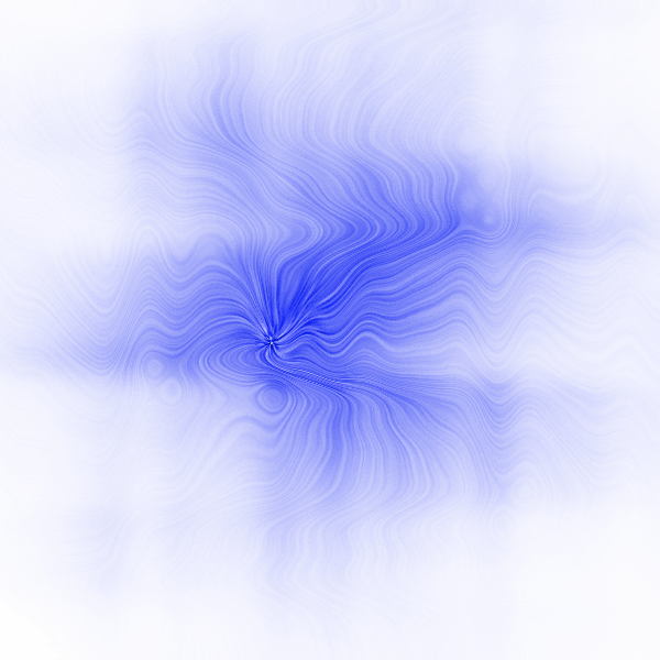 Fantastic Blue Waves With Transparent Background (PSD