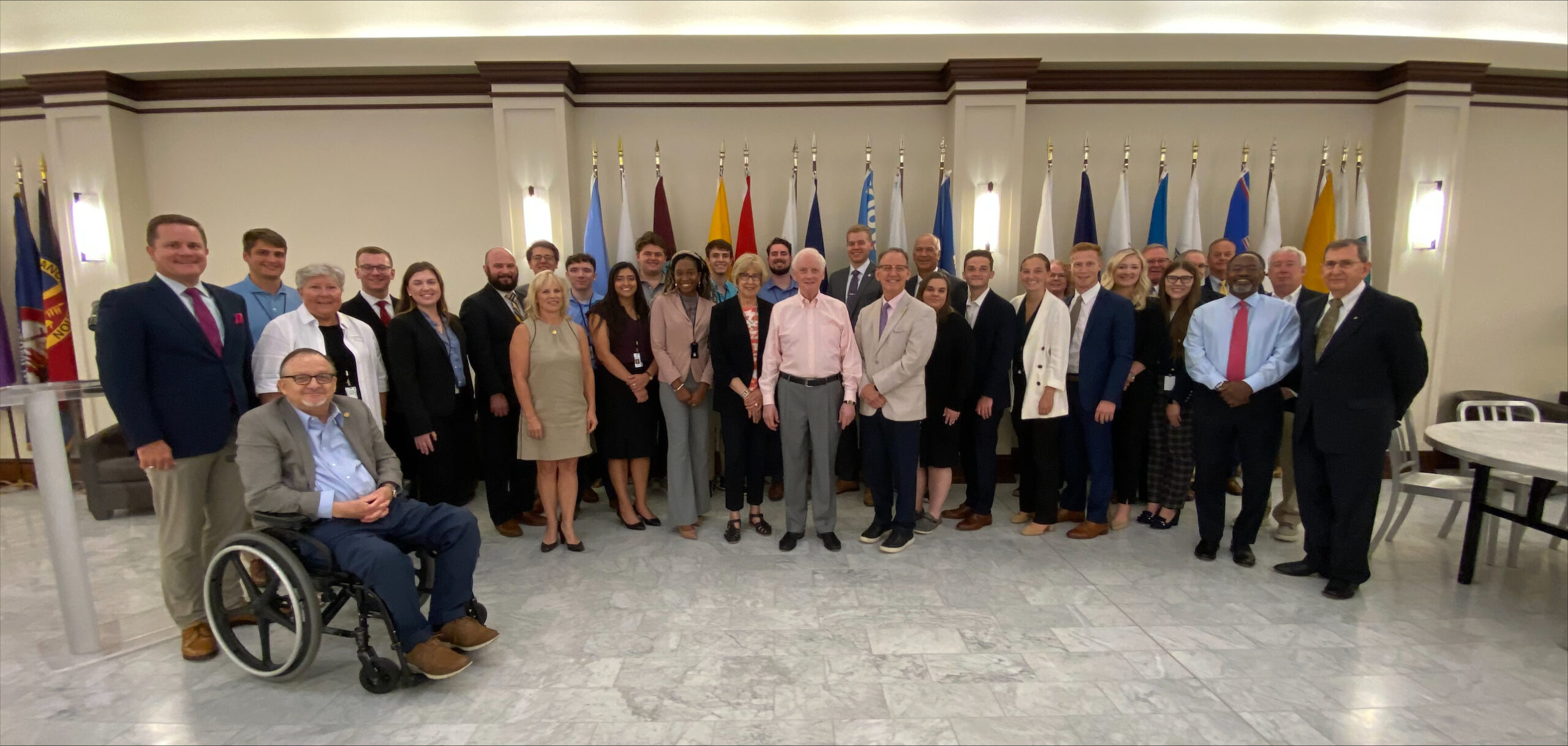 Appellate Clerks meet Governor Frank Keating Oklahoma Supreme Court