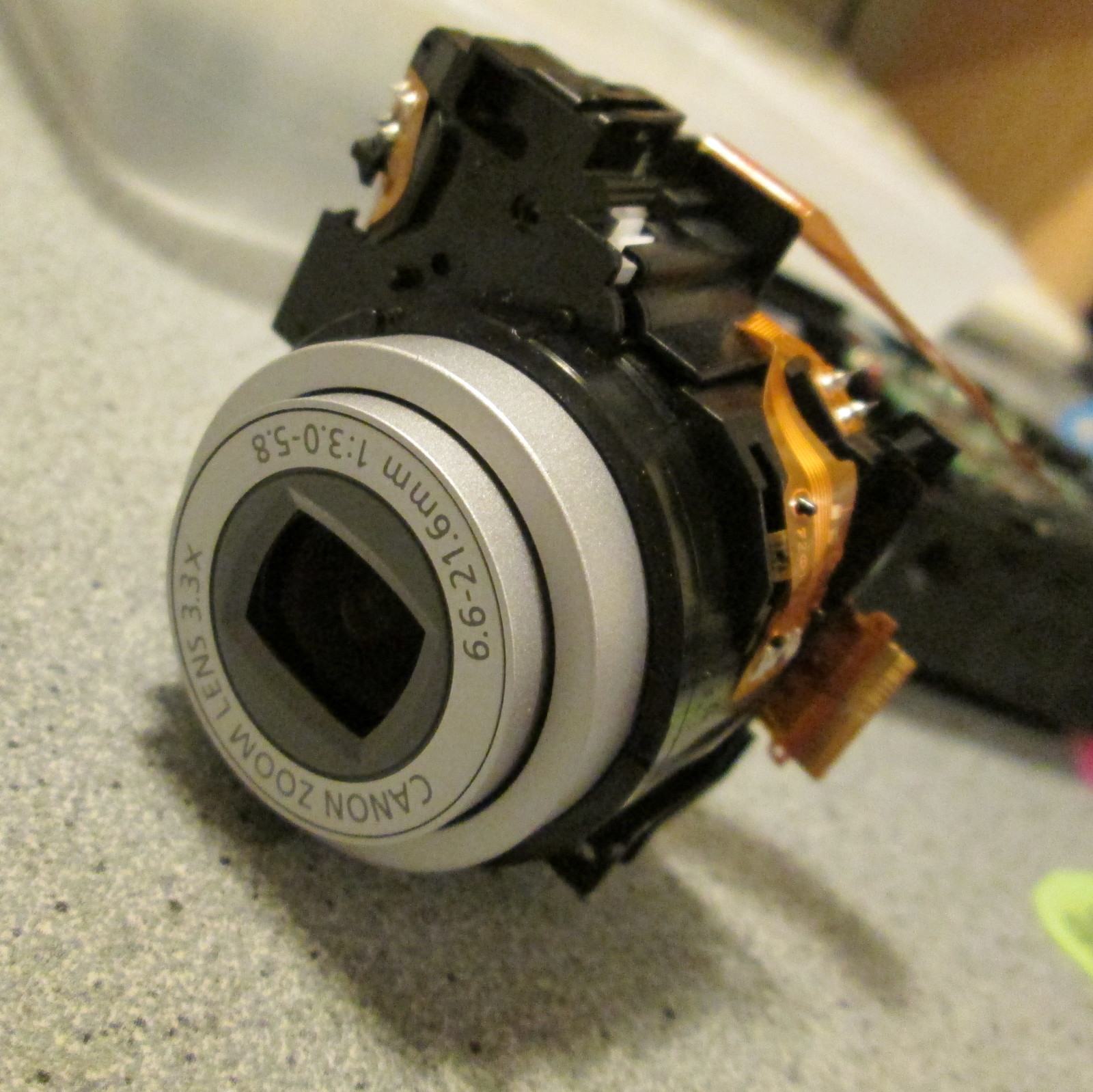 Canon PowerShot A480 lens replacement