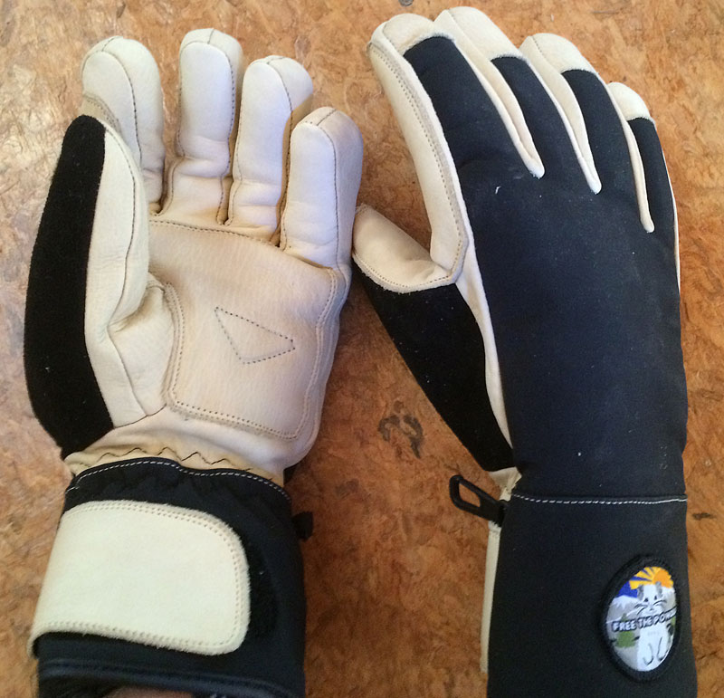 Free The Powder Leather Ski Gloves