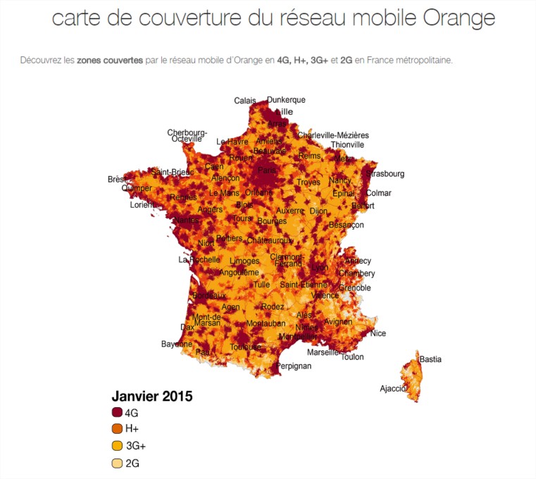 Connaitre Couverture 4G Couverture 4G où en sommes nous au 1er fevrier 2015? Offre