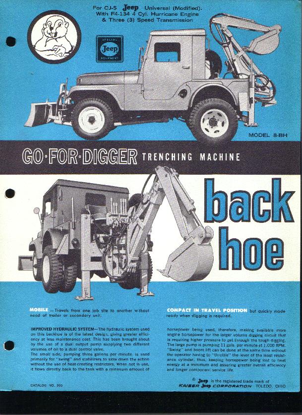 Jeep CJ5 Go For Digger Backhoe