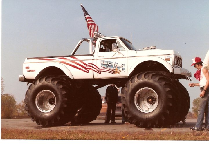 Vintage USA1 Monster Truck Photos