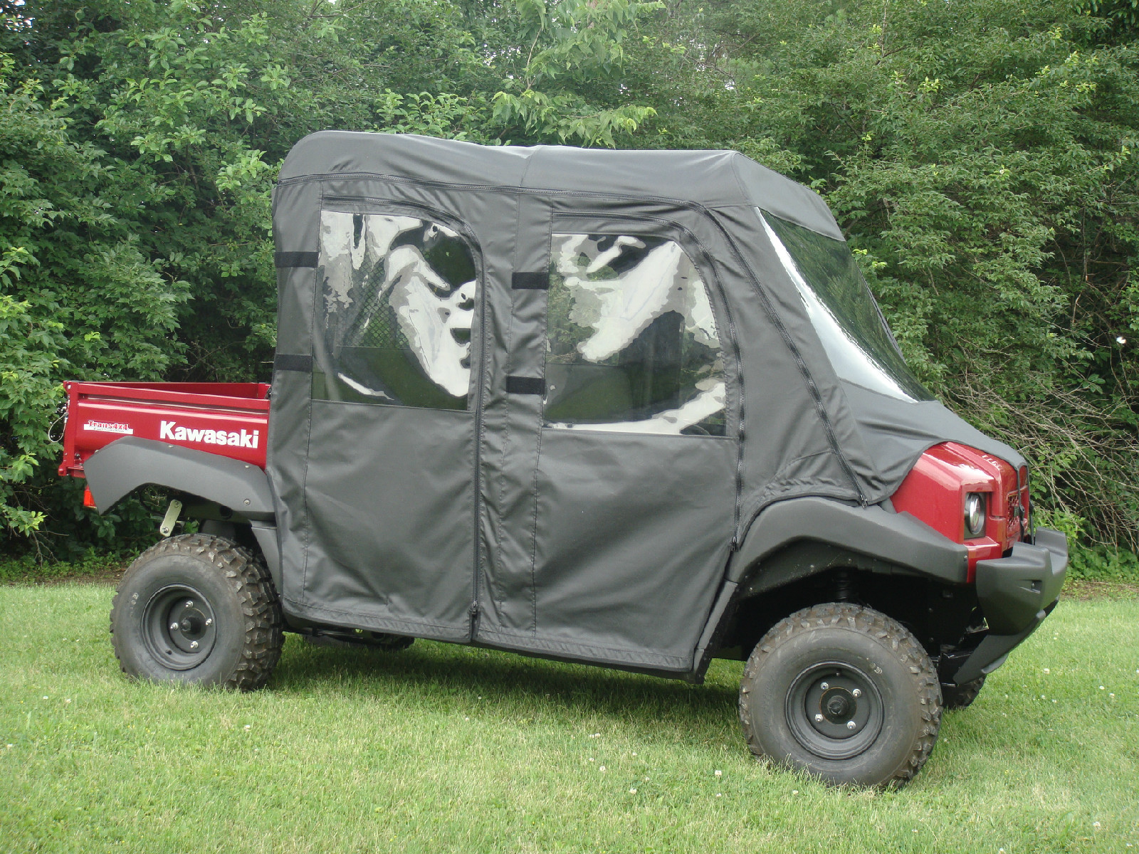 Kawasaki Mule Trans Soft Doors And Rear Window Combo For An Existing