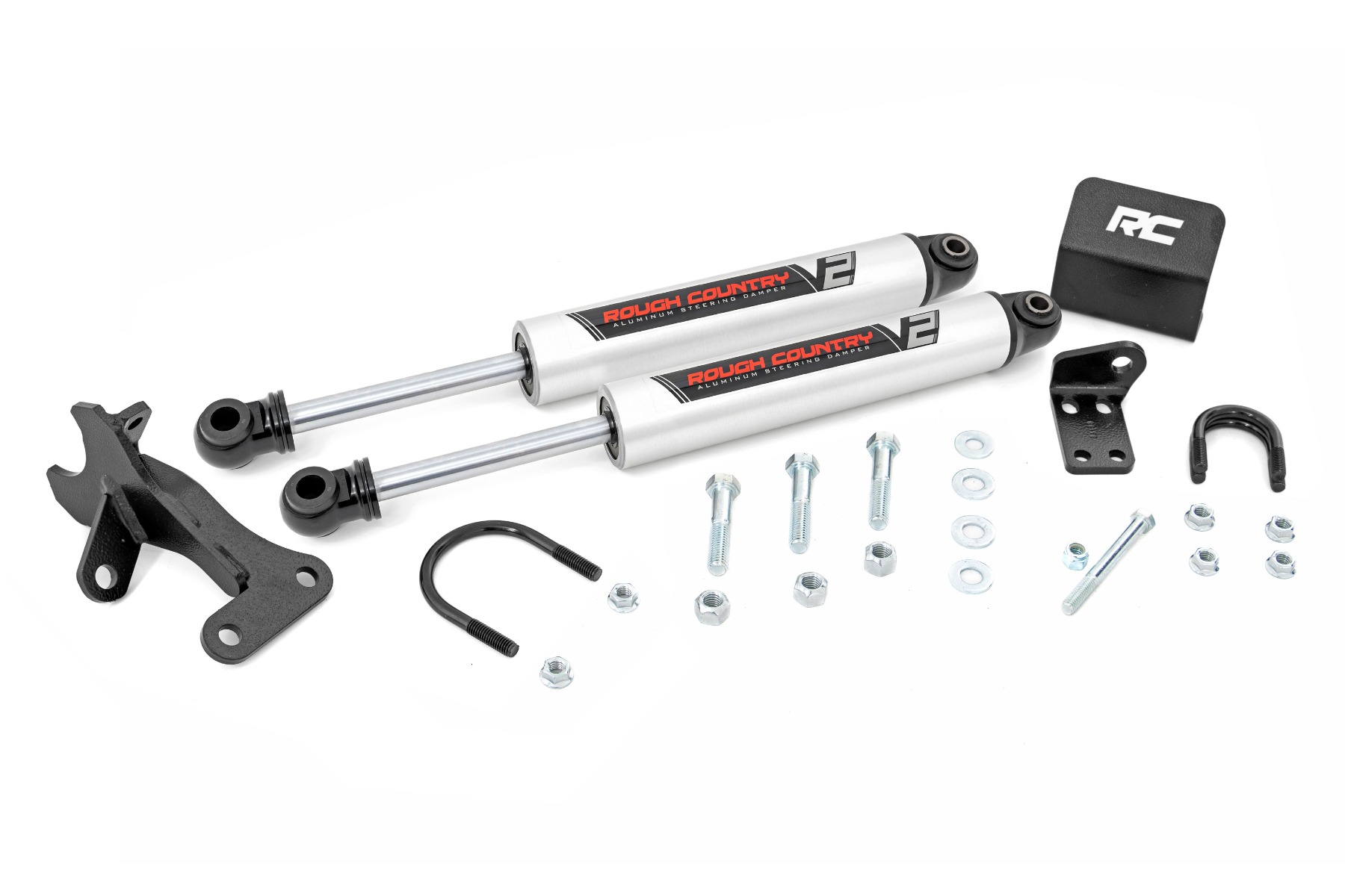 V2 Steering Stabilizer | Dual | 4 Inch Lift | Jeep Grand Cherokee WJ