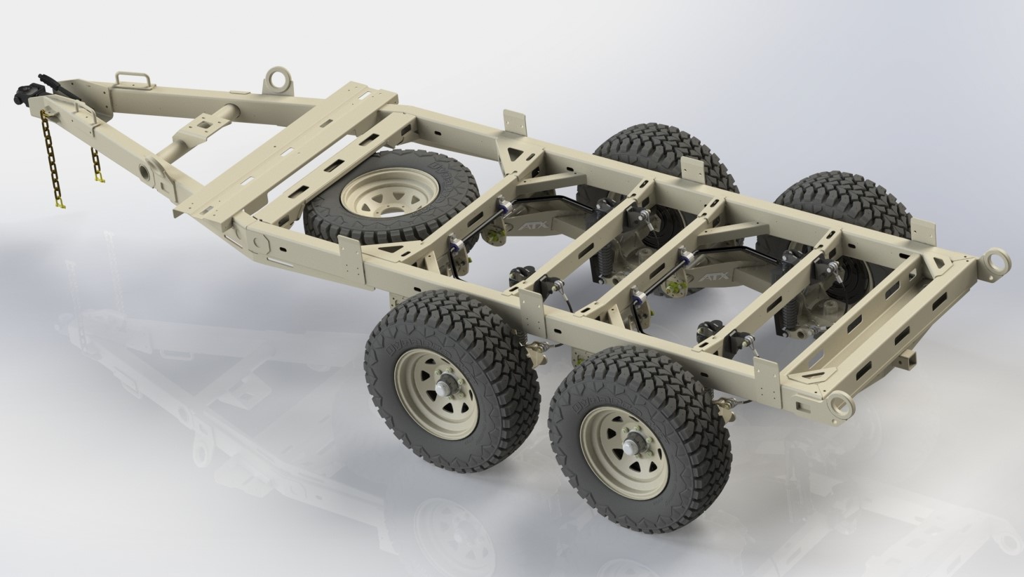 Off Road Designs Coil Spring Off Road Tandem Trailer Chassis
