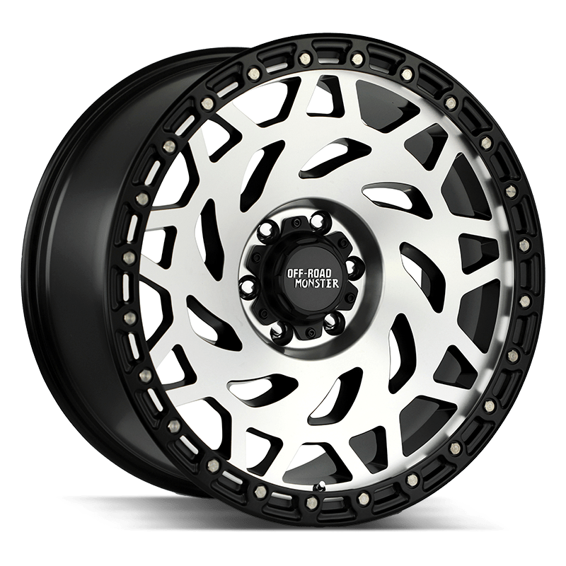 The M50 Wheel by Off Road Monster in Gloss Black Machined Offroad