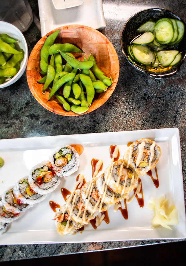 Order sushi online for pickup (530)5445599 at Off the Hook Sushi