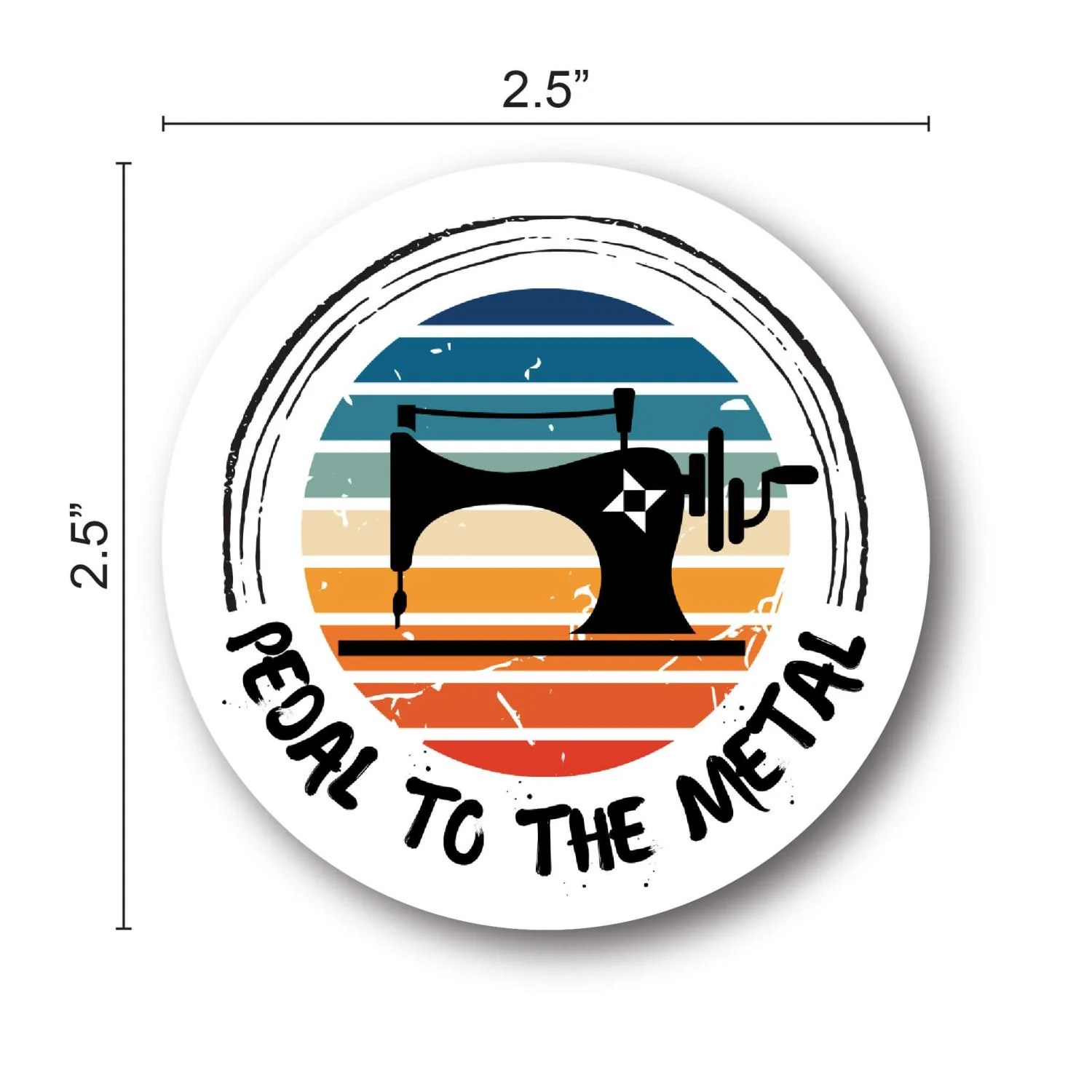 Pedal to Metal Sticker Off the Rails Quilting