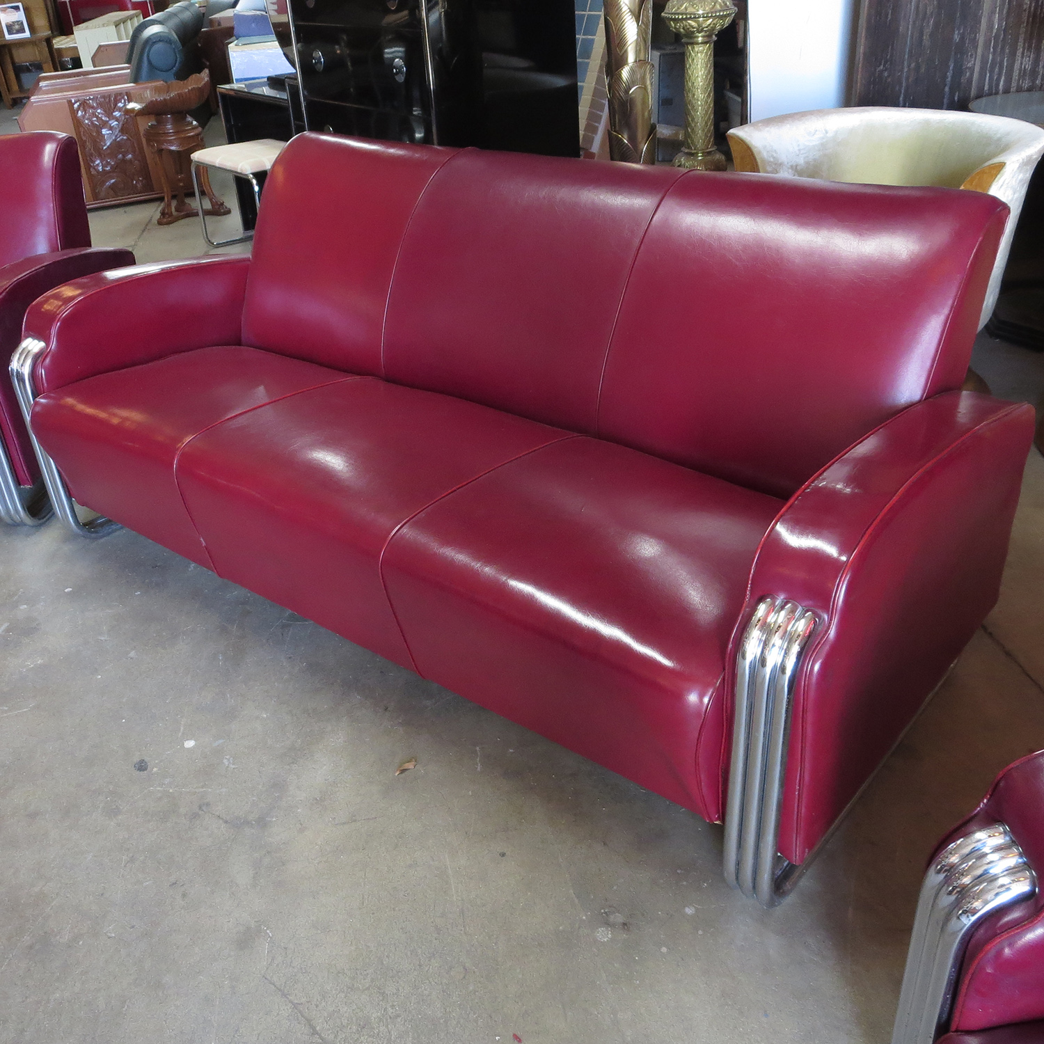 Important Art Deco Sofa Set by KEM er for Lloyd Furniture Off The