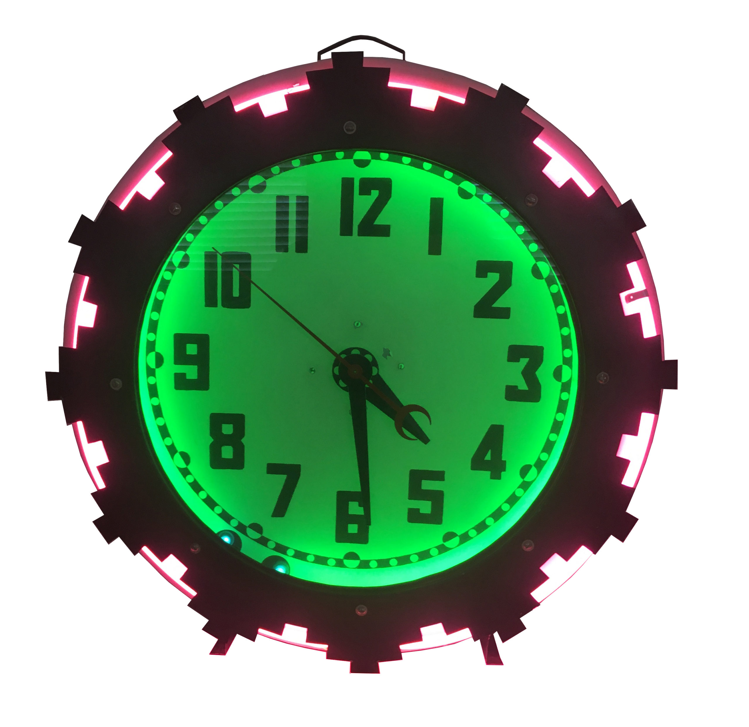 Skyscraper Neon Clock Iconic Art Deco Off The Wall Antiques