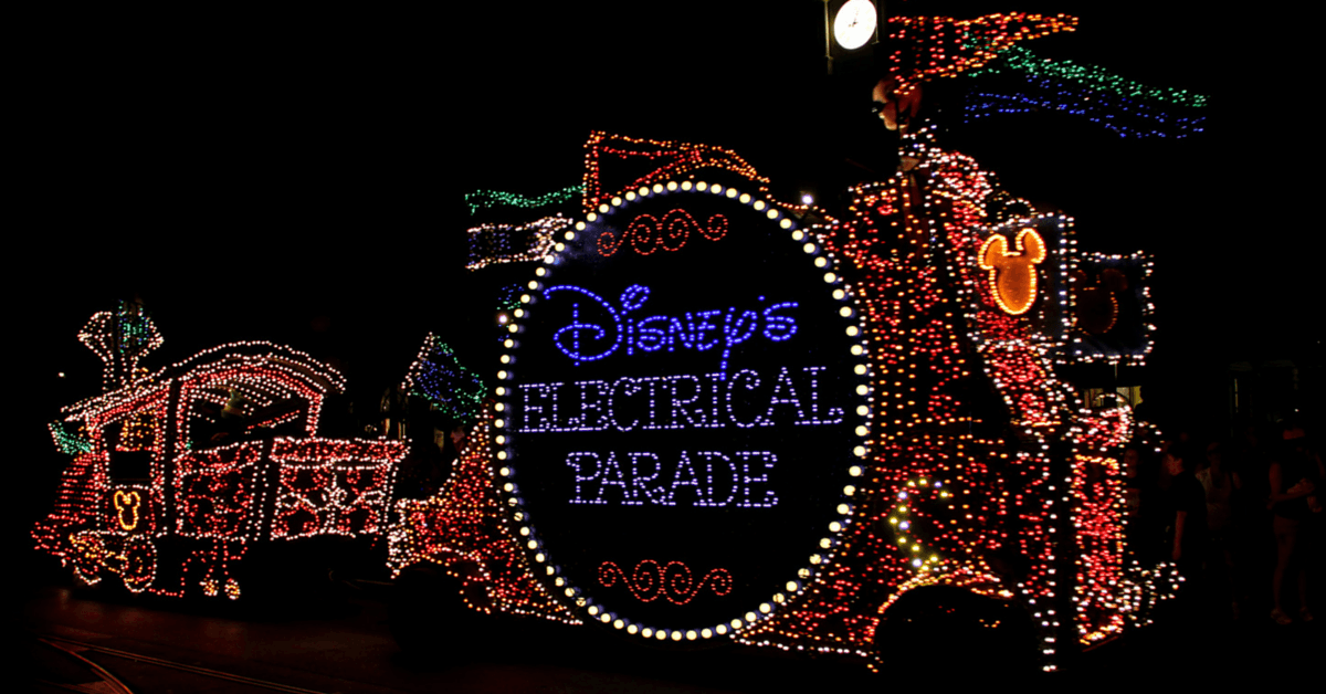 Main Street Electrical Parade Dining Off to Neverland Travel Disney