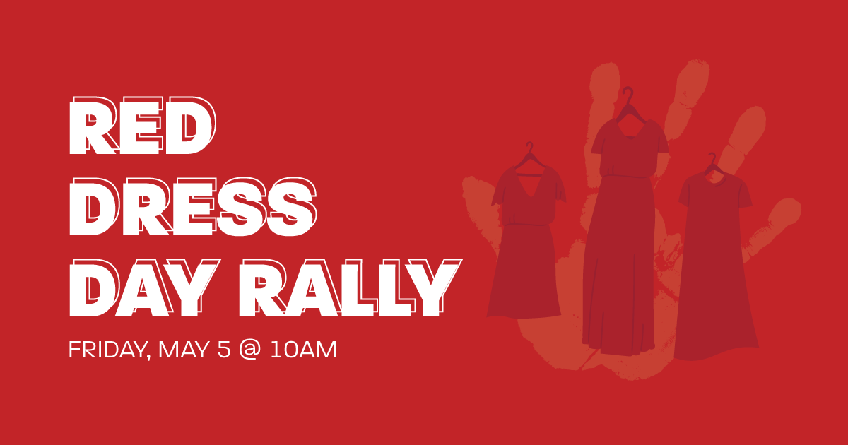 Red Dress Day Rally The Ontario Federation of Labour