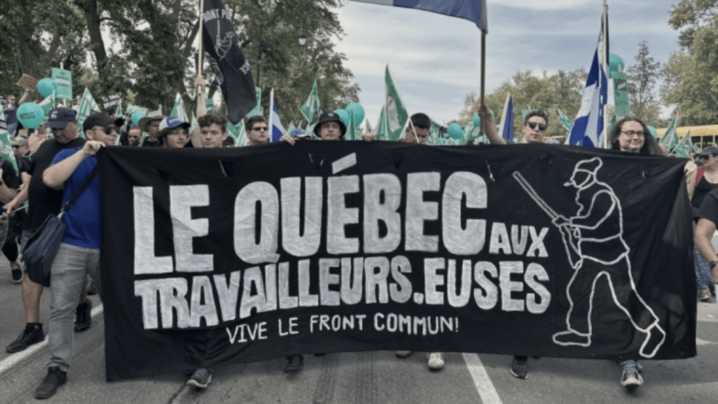 Solidarity with Quebec workers Toronto rally The Ontario Federation