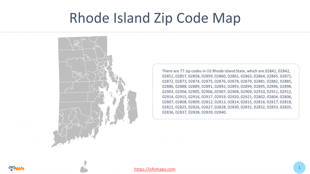 Rhode Island Zip Code Map