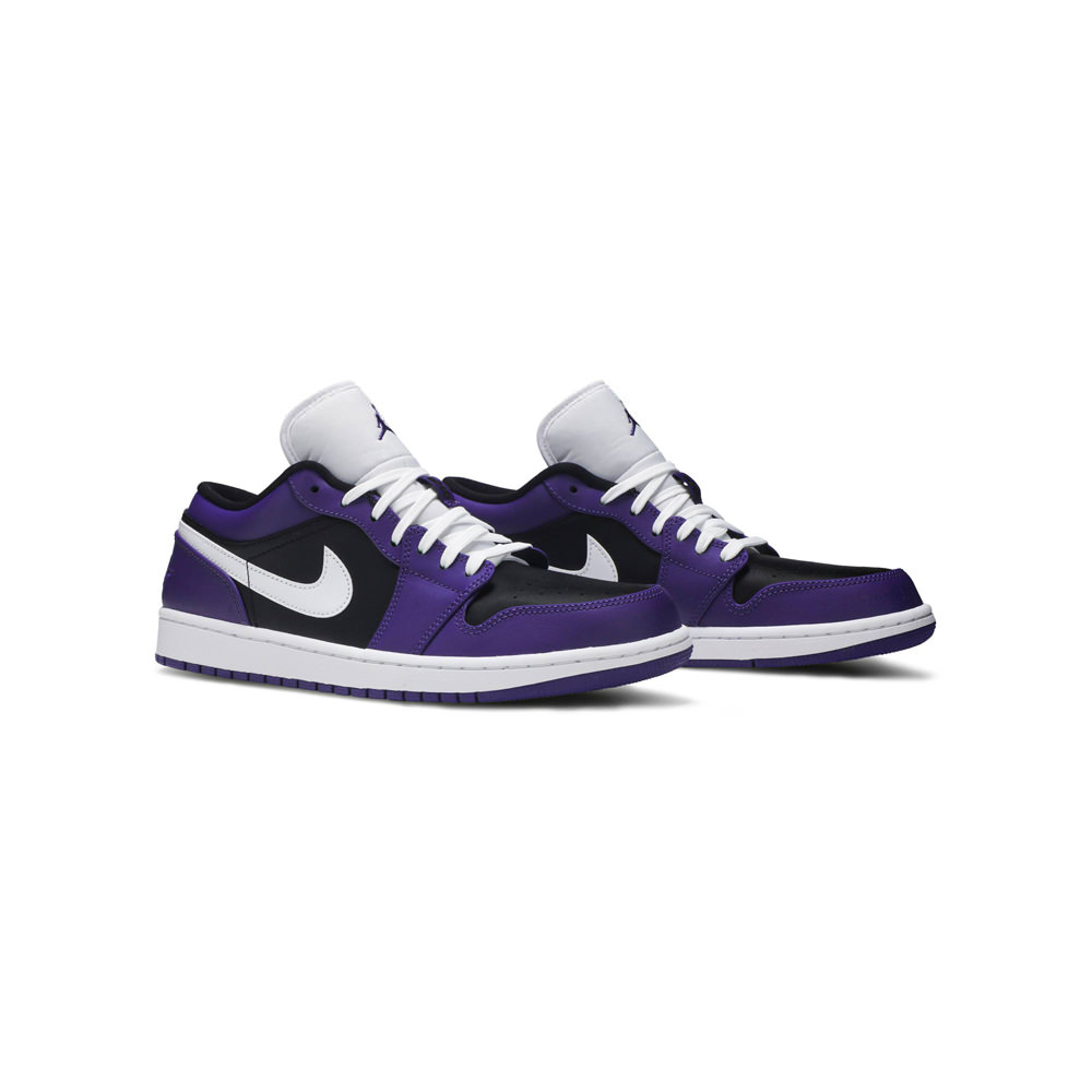 court purple jordan 1 low grade school