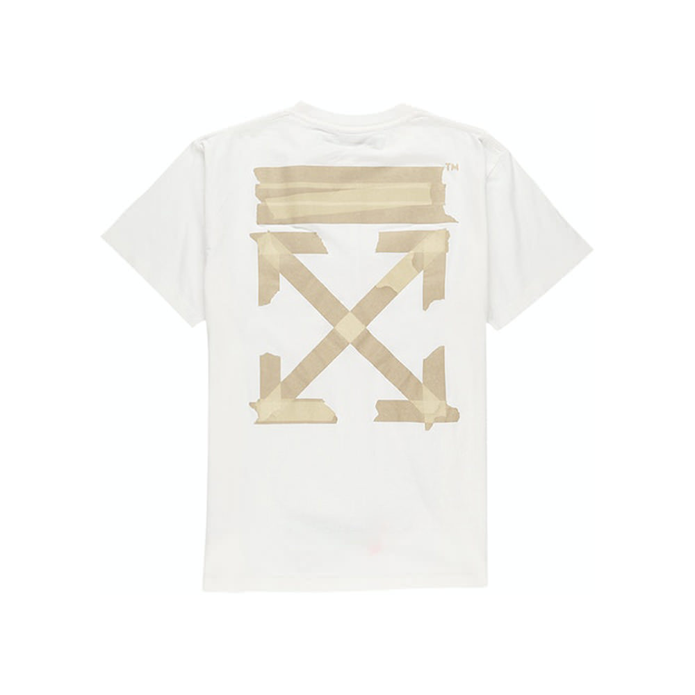 Offwhite Oversized Fit Tape Arrows Tshirt WhiteOffwhite Oversized
