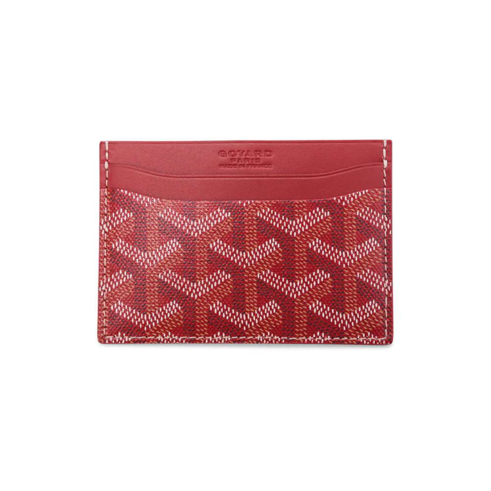 Goyard Saint Sulpice Card Holder Goyardine RedGoyard Saint Sulpice Card