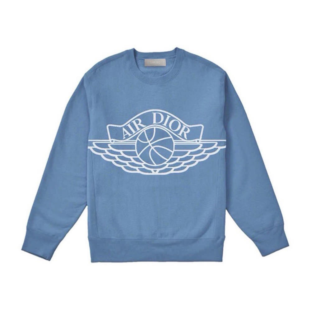 Dior x Jordan Wings Sweater BlueDior x Jordan Wings Sweater Blue OFour
