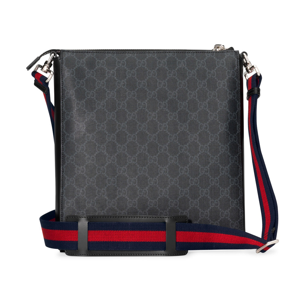 Gucci Night Courier Messenger GG Supreme Black in Canvas with Palladium