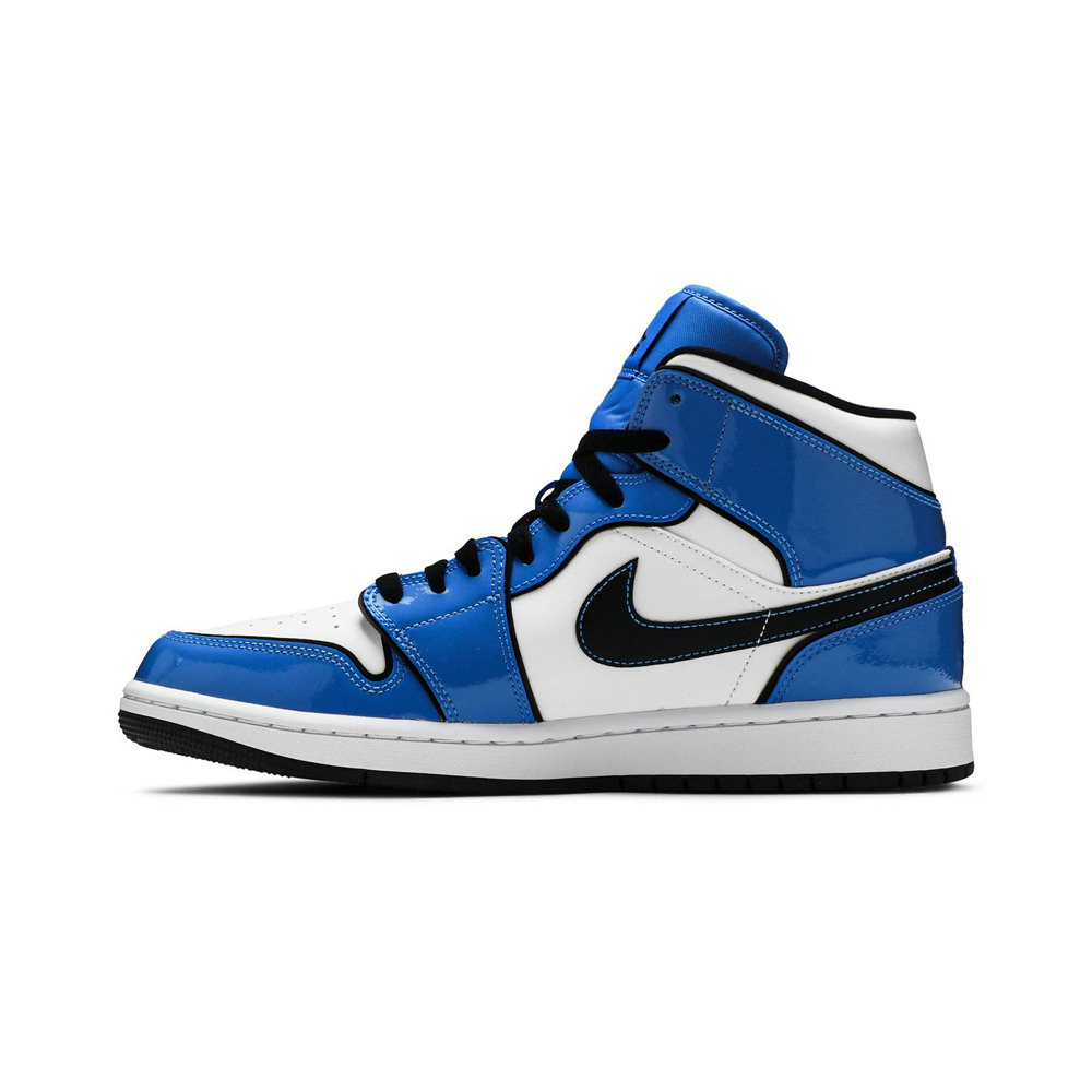 Jordan 1 Mid Signal BlueJordan 1 Mid Signal Blue OFour