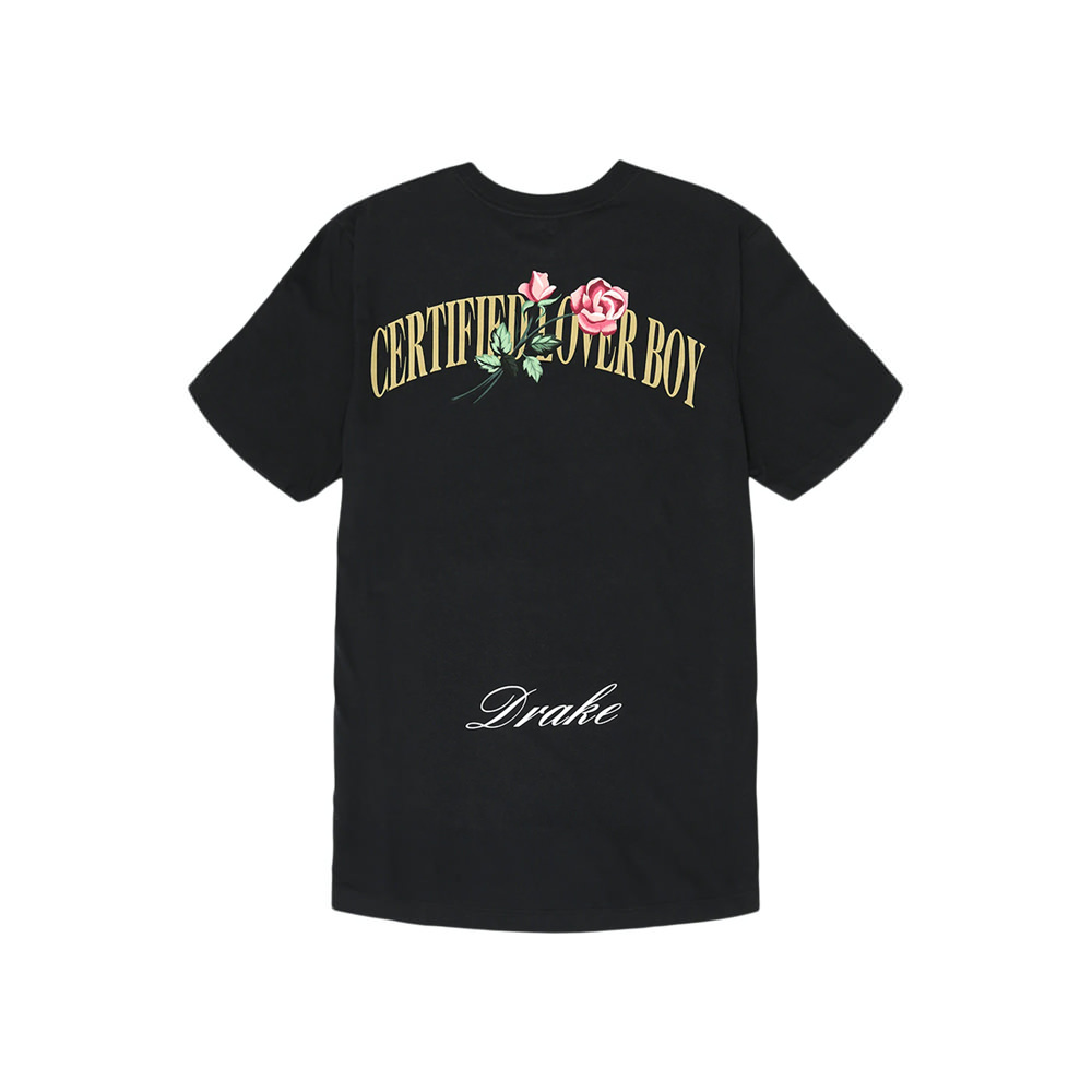 Nike x Drake Certified Lover Boy Rose TShirt BlackNike x Drake