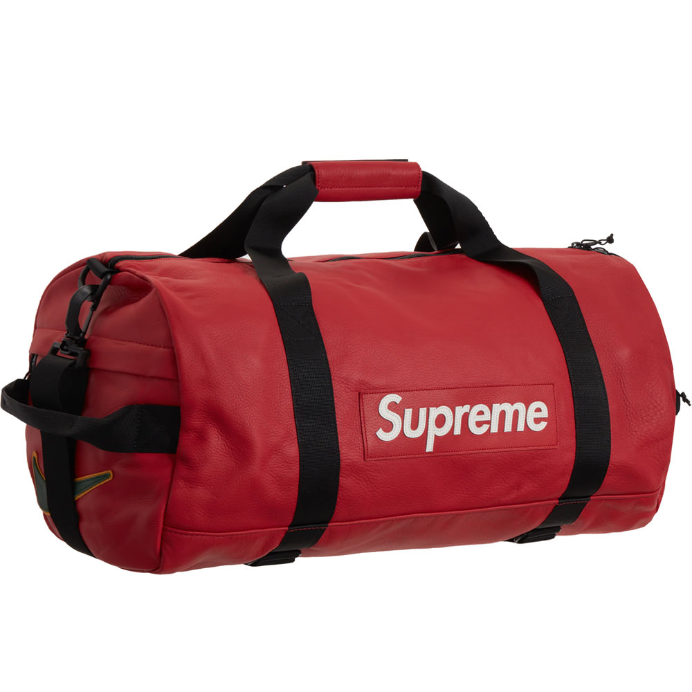 Supreme Duffle Bag Red Leather Supreme HypeBeast Product